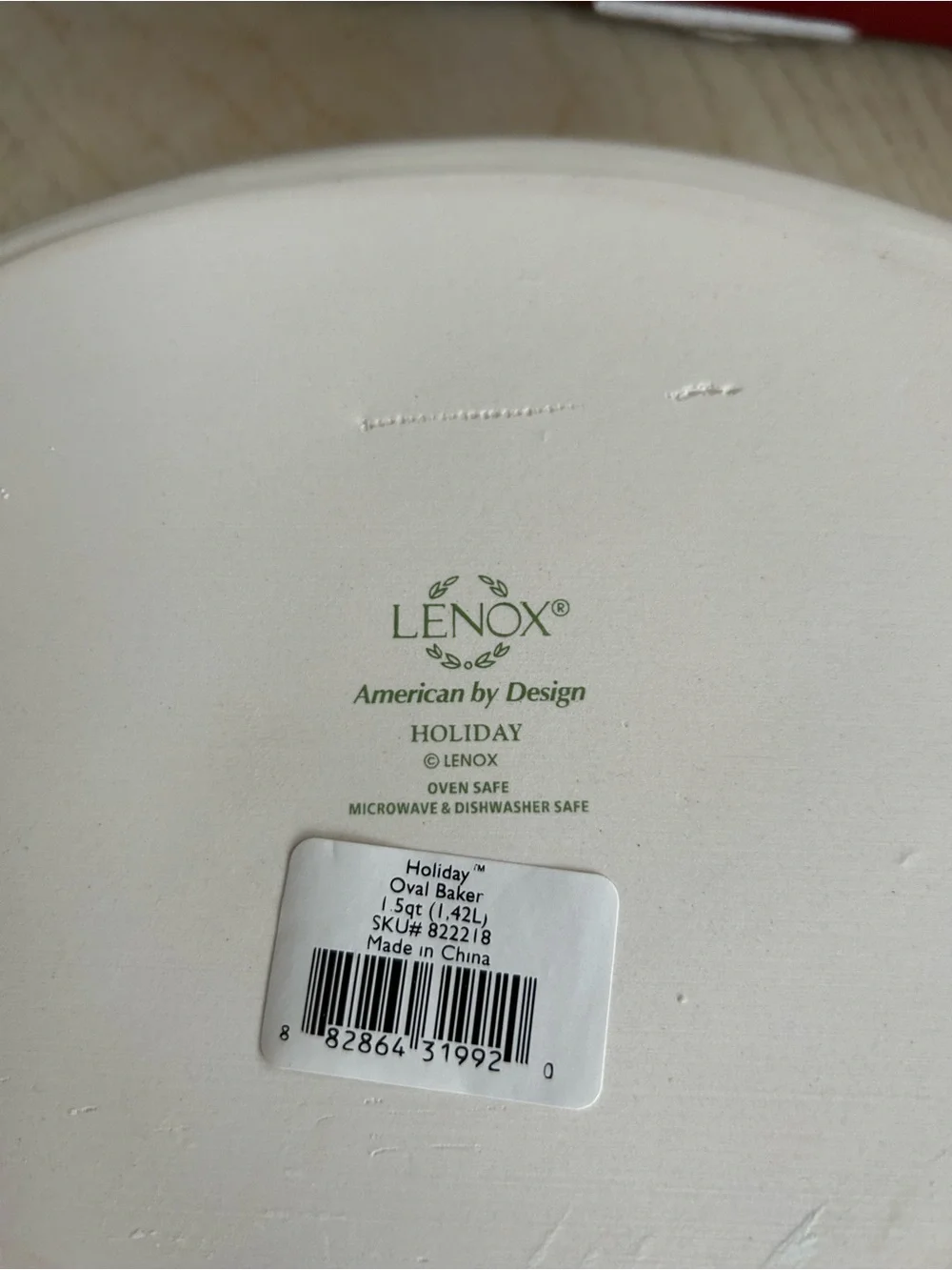 Lenox Holiday Oval Baker